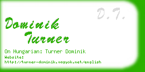 dominik turner business card